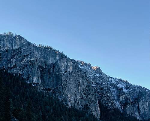 outdoors mountain at daytime peak